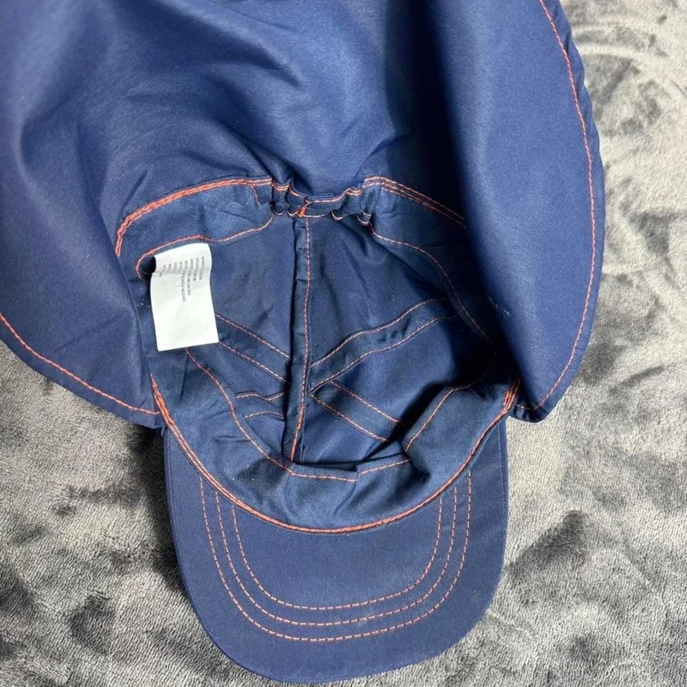 Kids Navy Blue Dinosaur Legionnaire Sun Hat with Neck Flap and 3D Spikes